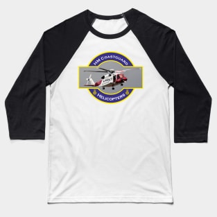 HM Coastguard search and rescue Helicopter, Baseball T-Shirt